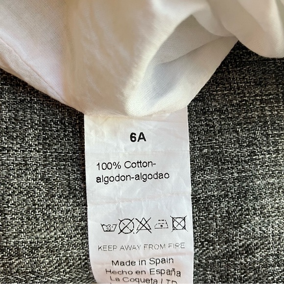 F487 La Coqueta Green Floral Carla Dress Hand Smocked Girls 6 6Y - Picture 10 of 13